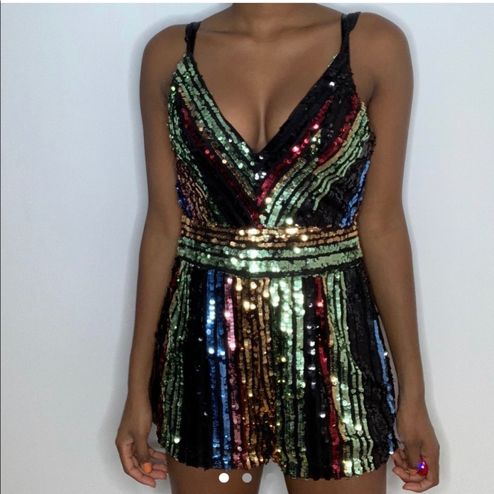 Charlotte Russe sequins romper